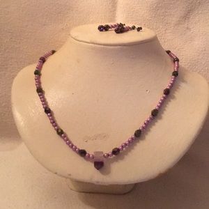 Necklace and earring set